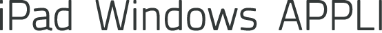 ipad windows appli