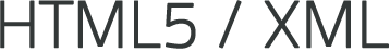 html5/xml